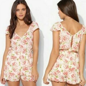 UO Pins And Needles Floral Romper